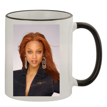 Tyra Banks 11oz Colored Rim & Handle Mug