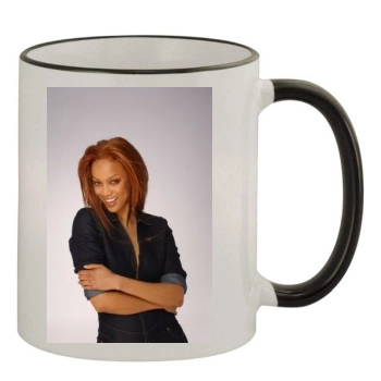 Tyra Banks 11oz Colored Rim & Handle Mug