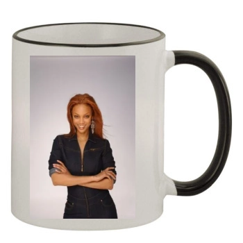 Tyra Banks 11oz Colored Rim & Handle Mug