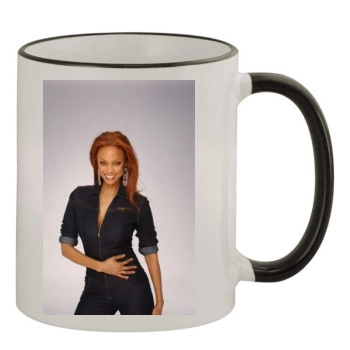 Tyra Banks 11oz Colored Rim & Handle Mug