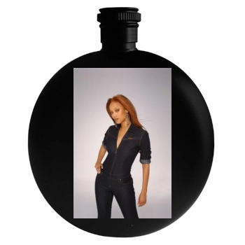 Tyra Banks Round Flask