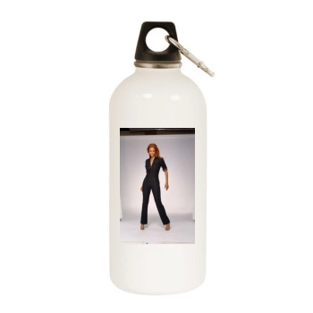 Tyra Banks White Water Bottle With Carabiner