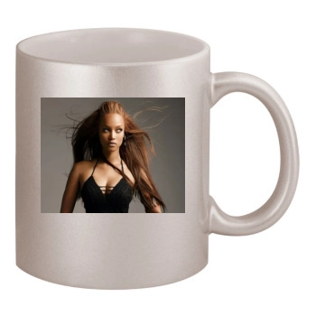 Tyra Banks 11oz Metallic Silver Mug