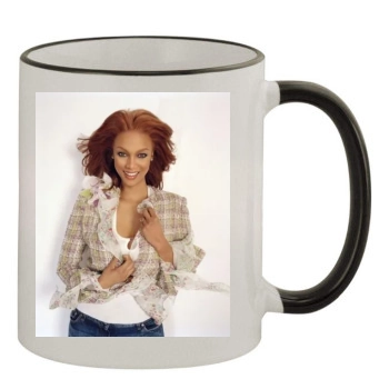 Tyra Banks 11oz Colored Rim & Handle Mug