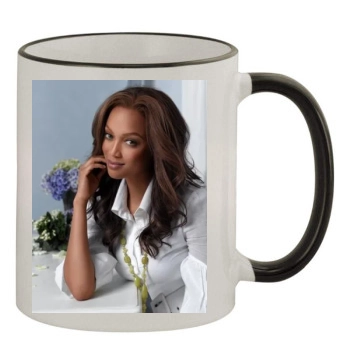 Tyra Banks 11oz Colored Rim & Handle Mug