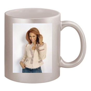 Tyra Banks 11oz Metallic Silver Mug