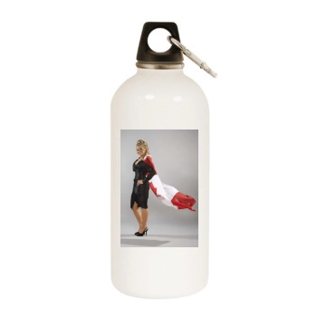 Trish Stratus White Water Bottle With Carabiner