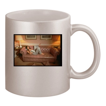 Vanessa Mae 11oz Metallic Silver Mug