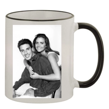 Victoria Beckham 11oz Colored Rim & Handle Mug