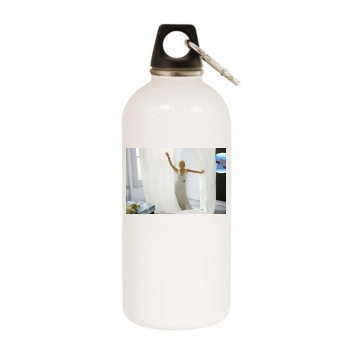 Victoria Beckham White Water Bottle With Carabiner