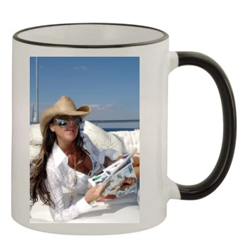 Victoria Beckham 11oz Colored Rim & Handle Mug