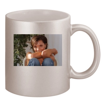 Victoria Beckham 11oz Metallic Silver Mug