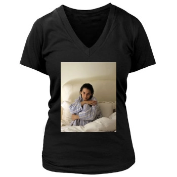 Winona Ryder Women's Deep V-Neck TShirt