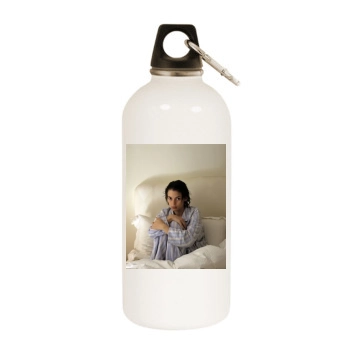 Winona Ryder White Water Bottle With Carabiner