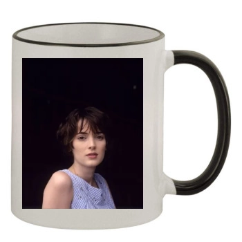 Winona Ryder 11oz Colored Rim & Handle Mug