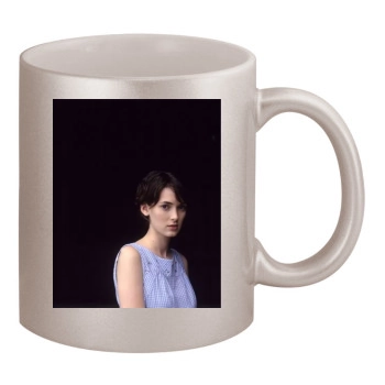 Winona Ryder 11oz Metallic Silver Mug