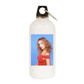 Xenia Seeberg White Water Bottle With Carabiner