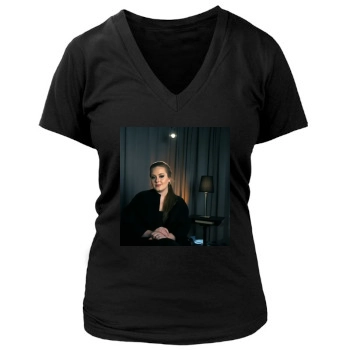 Adele Women's Deep V-Neck TShirt