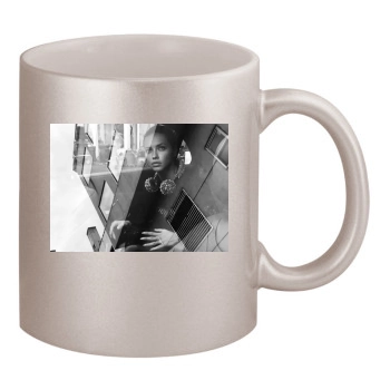 Adriana Lima 11oz Metallic Silver Mug