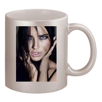 Adriana Lima 11oz Metallic Silver Mug