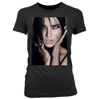 Adriana Lima Women's Junior Cut Crewneck T-Shirt