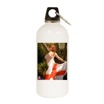 Moxi White Water Bottle With Carabiner