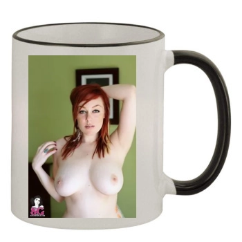 Moxi 11oz Colored Rim & Handle Mug