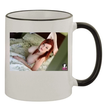 Moxi 11oz Colored Rim & Handle Mug