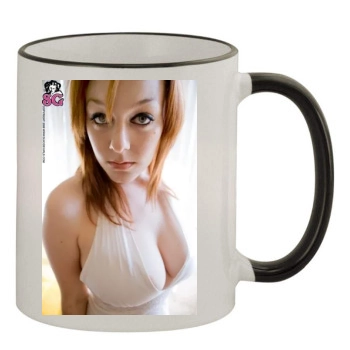 Moxi 11oz Colored Rim & Handle Mug