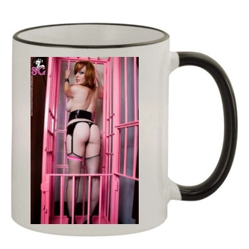 Moxi 11oz Colored Rim & Handle Mug