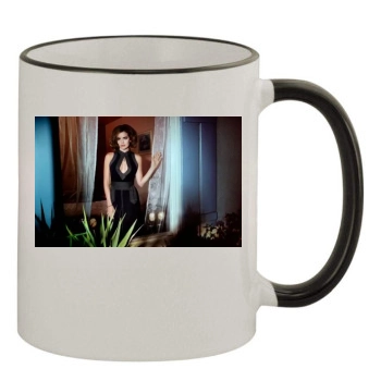 Camilla Belle 11oz Colored Rim & Handle Mug