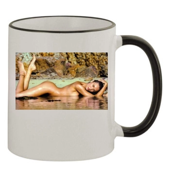 Candice Swanepoel 11oz Colored Rim & Handle Mug