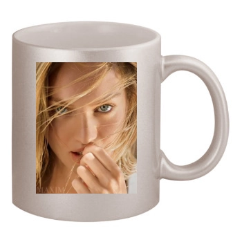 Candice Swanepoel 11oz Metallic Silver Mug