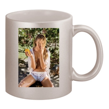 Candice Swanepoel 11oz Metallic Silver Mug