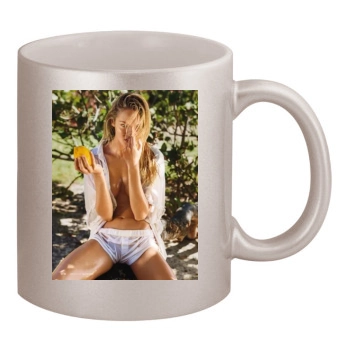 Candice Swanepoel 11oz Metallic Silver Mug