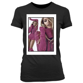 Candice Swanepoel Women's Junior Cut Crewneck T-Shirt