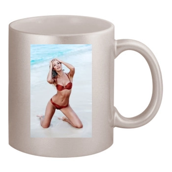 Candice Swanepoel 11oz Metallic Silver Mug