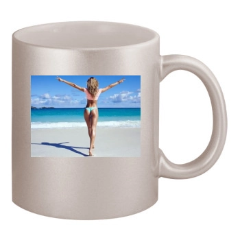 Candice Swanepoel 11oz Metallic Silver Mug