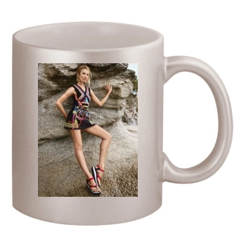 Candice Swanepoel 11oz Metallic Silver Mug