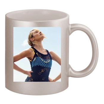 Candice Swanepoel 11oz Metallic Silver Mug