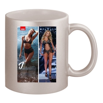 Candice Swanepoel 11oz Metallic Silver Mug