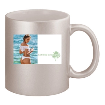 Candice Swanepoel 11oz Metallic Silver Mug