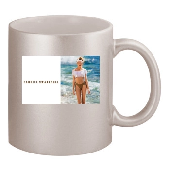 Candice Swanepoel 11oz Metallic Silver Mug