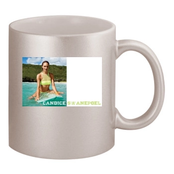 Candice Swanepoel 11oz Metallic Silver Mug