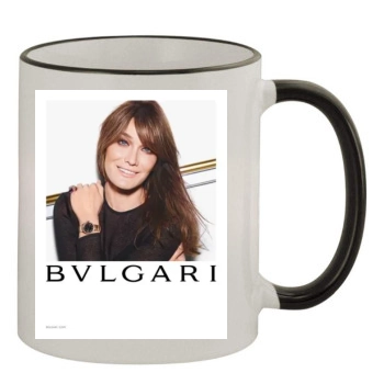 Carla Bruni 11oz Colored Rim & Handle Mug