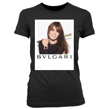 Carla Bruni Women's Junior Cut Crewneck T-Shirt