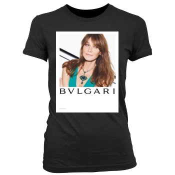 Carla Bruni Women's Junior Cut Crewneck T-Shirt