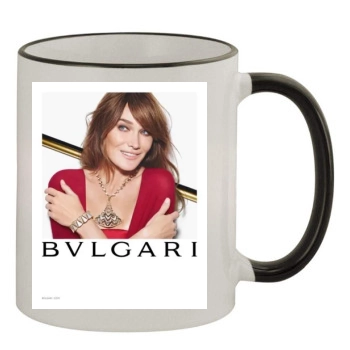 Carla Bruni 11oz Colored Rim & Handle Mug