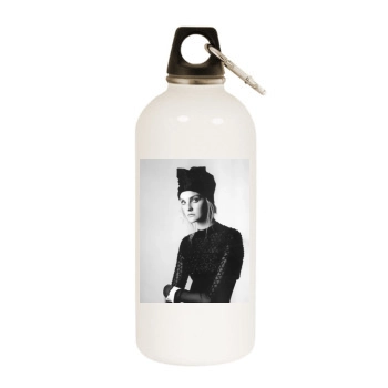 Caroline Trentini White Water Bottle With Carabiner