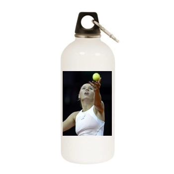 Caroline Wozniacki White Water Bottle With Carabiner